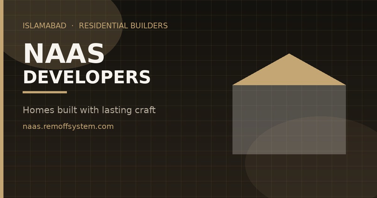 Modern Residence Dha residential construction by Naas Developers in Islamabad